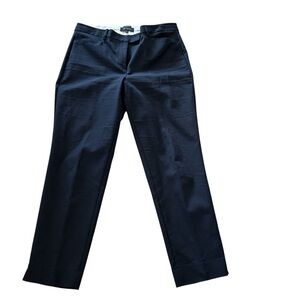 Talbots Manhattan Curvy Black Straight Leg Dress Pants with Pockets Size 12 GUC